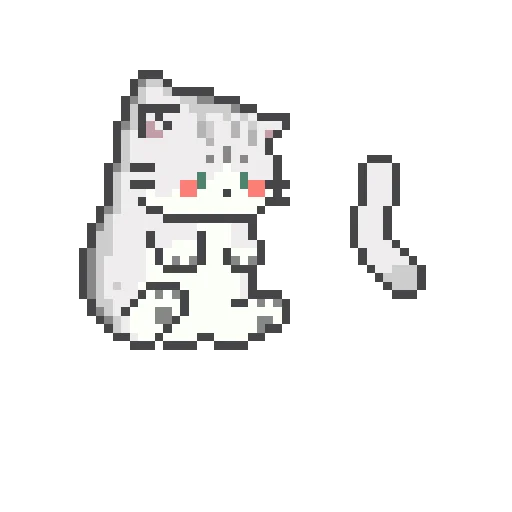 Chinchilla 52x52 Perler bead pattern preview